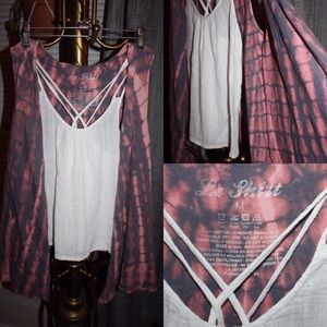 Le Shirt sleeveless tiedye cardigan
